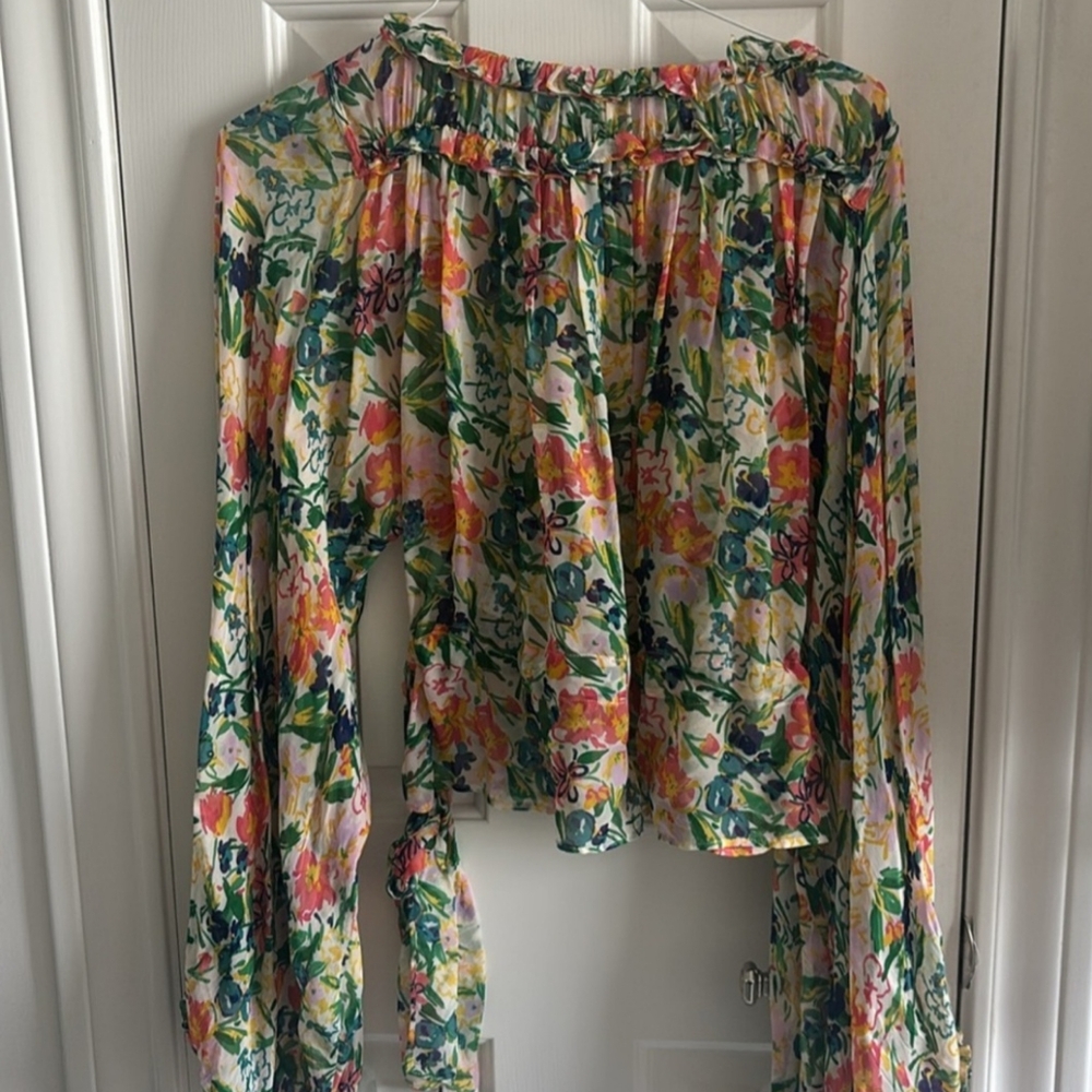 Ted Baker- Kesara Floral Multicolor Women's Top- BNWT Sz 3 (US 8-10)
